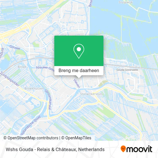 Wshs Gouda - Relais & Châteaux kaart