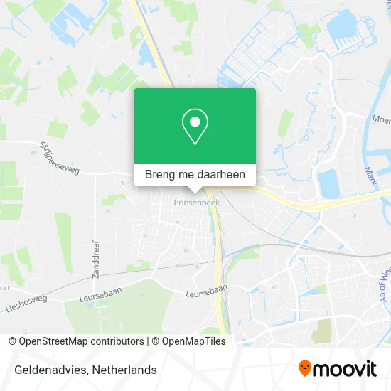 Geldenadvies kaart