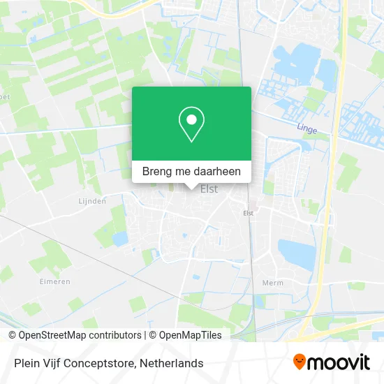 Plein Vijf Conceptstore kaart