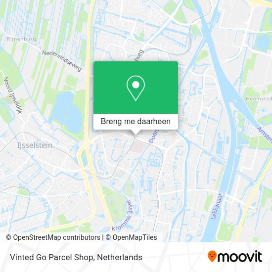 Vinted Go Parcel Shop kaart