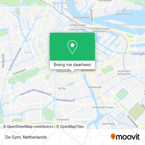 De Gym kaart