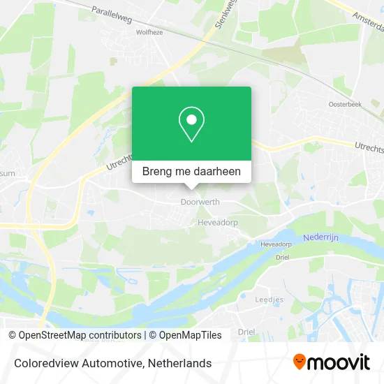 Coloredview Automotive kaart