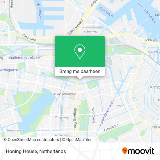 Honing House kaart