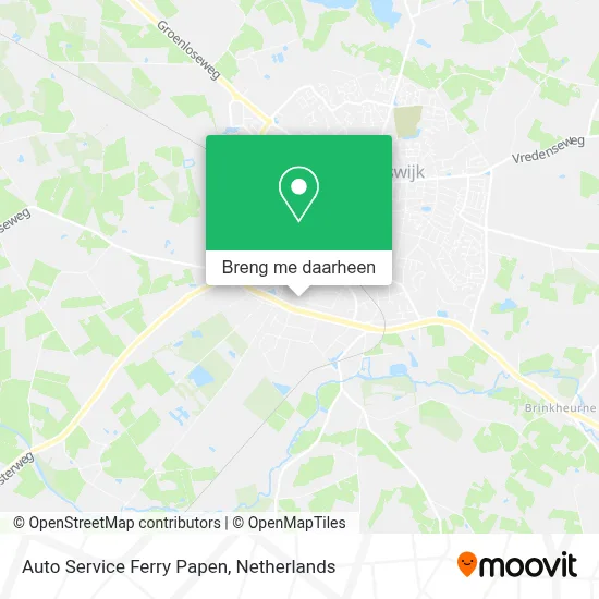 Auto Service Ferry Papen kaart