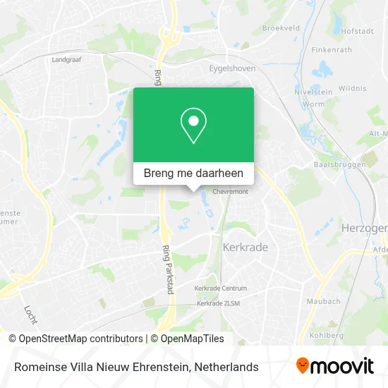 Romeinse Villa Nieuw Ehrenstein kaart