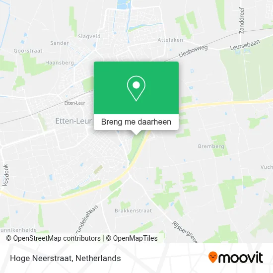 Hoge Neerstraat kaart
