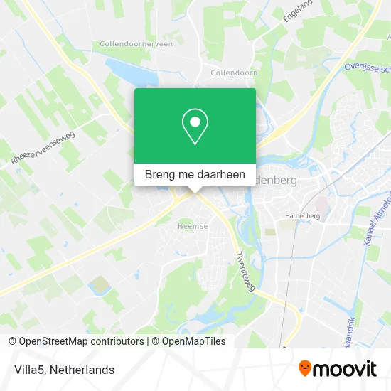 Villa5 kaart