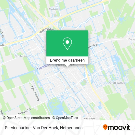 Servicepartner Van Der Hoek kaart