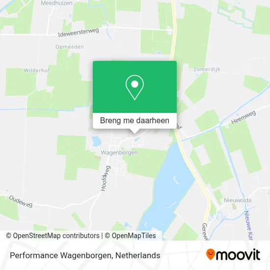 Performance Wagenborgen kaart