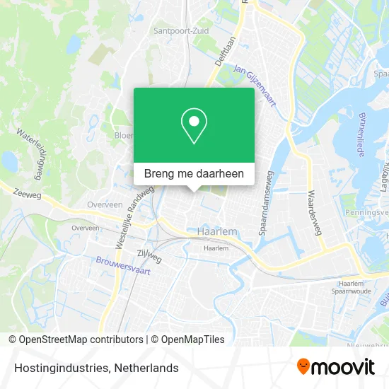 Hostingindustries kaart