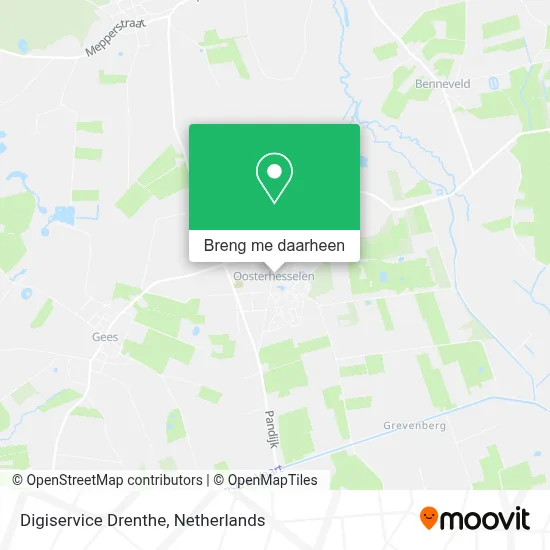 Digiservice Drenthe kaart