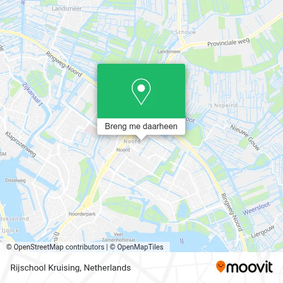 Rijschool Kruising kaart