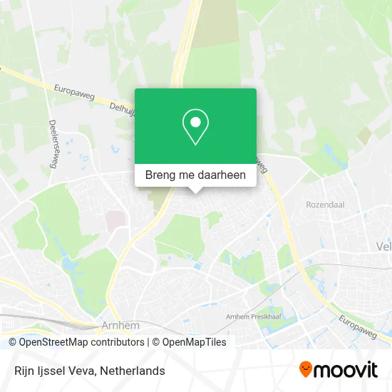 Rijn Ijssel Veva kaart