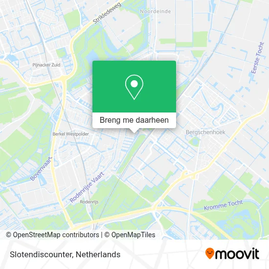 Slotendiscounter kaart