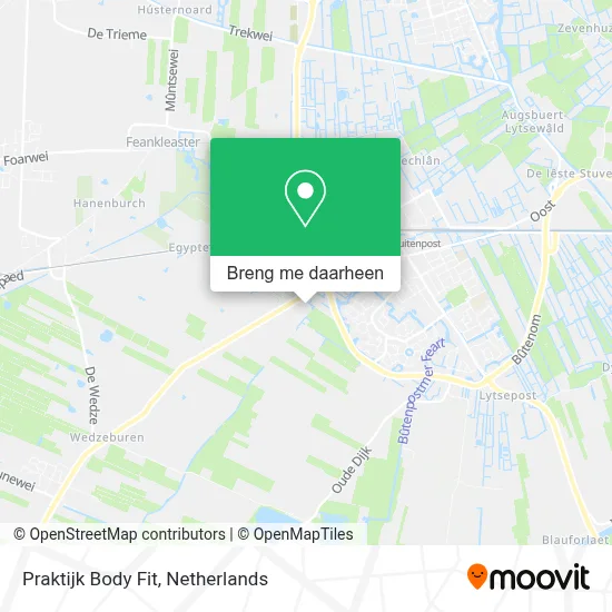 Praktijk Body Fit kaart