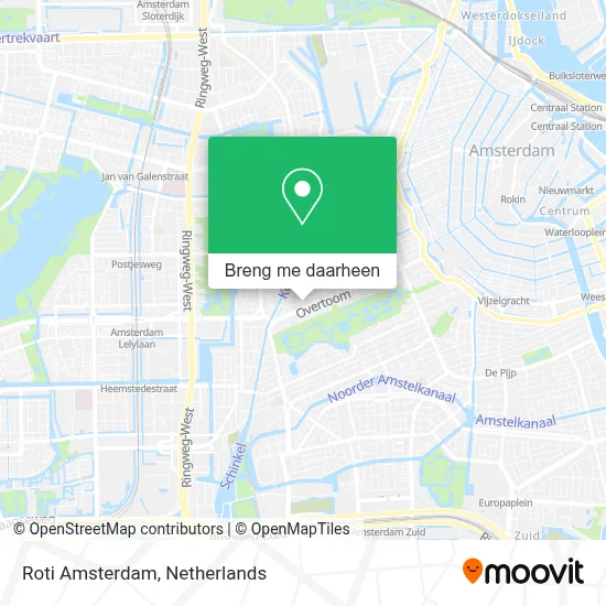 Roti Amsterdam kaart