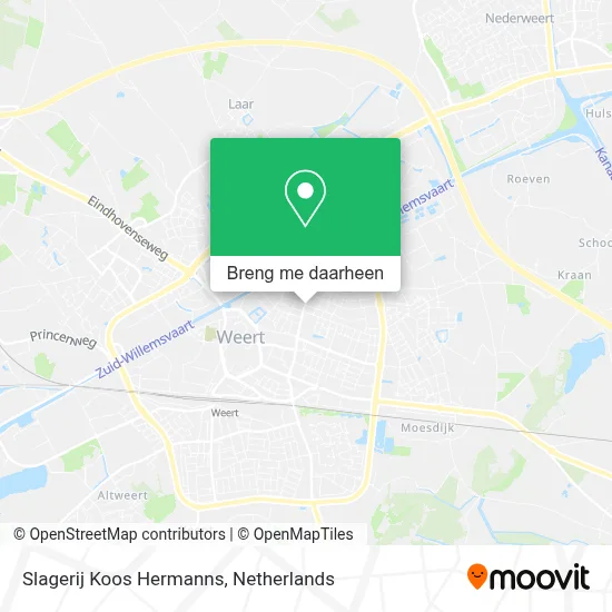 Slagerij Koos Hermanns kaart