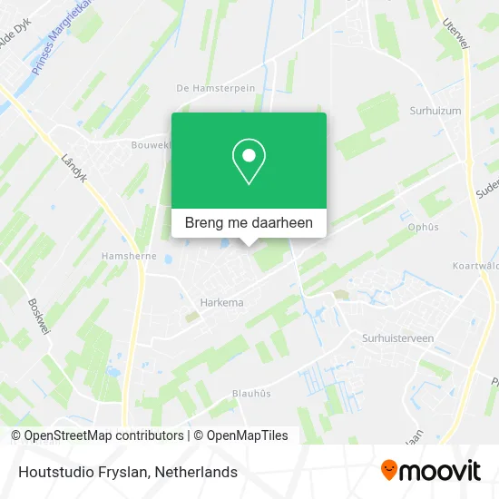 Houtstudio Fryslan kaart