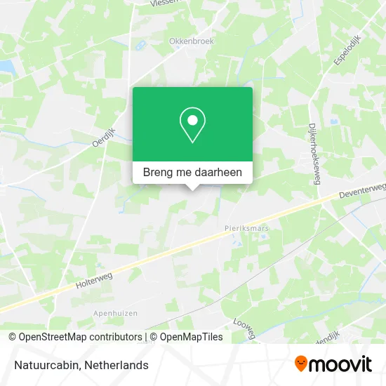 Natuurcabin kaart