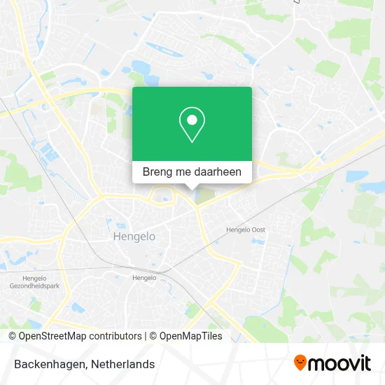 Backenhagen kaart