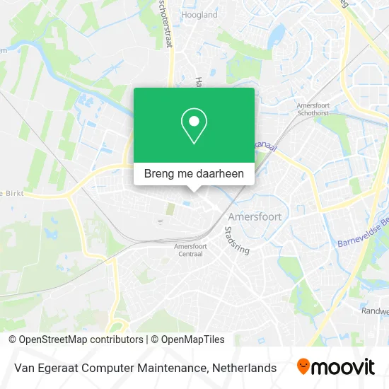 Van Egeraat Computer Maintenance kaart