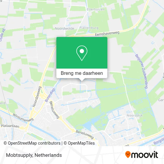 Mobtsupply kaart