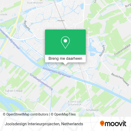 Joolsdesign Interieurprojecten kaart