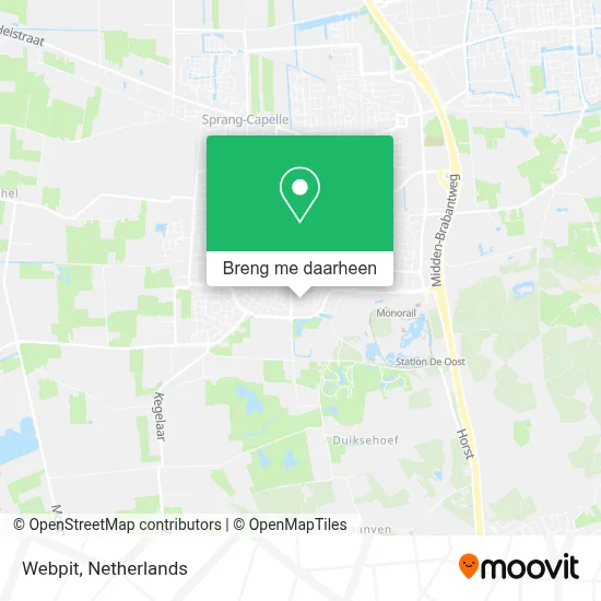 Webpit kaart