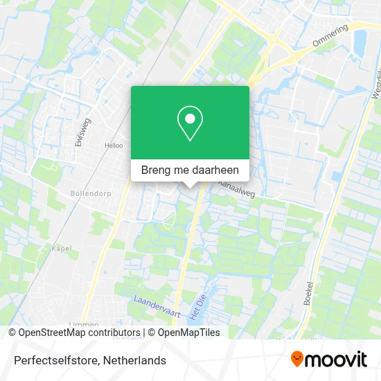 Perfectselfstore kaart