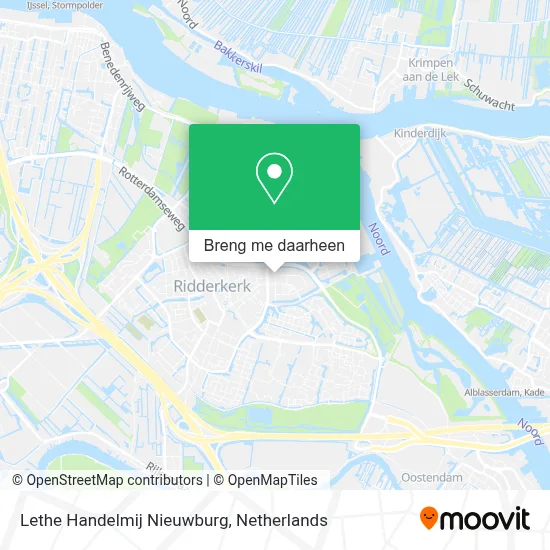 Lethe Handelmij Nieuwburg kaart
