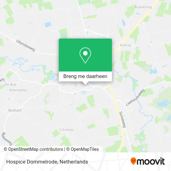 Hospice Dommelrode kaart