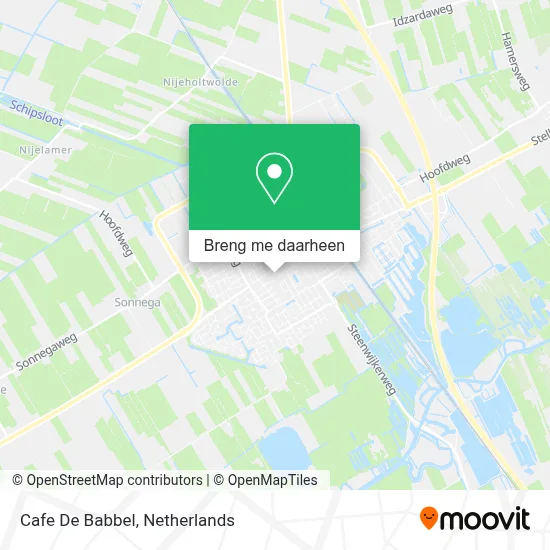 Cafe De Babbel kaart