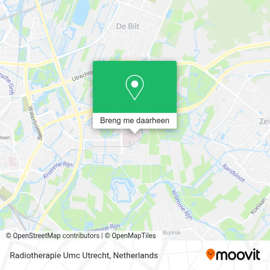 Radiotherapie Umc Utrecht kaart