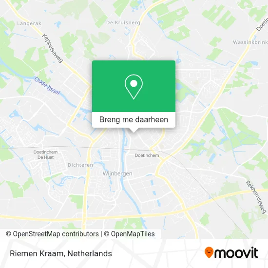 Riemen Kraam kaart