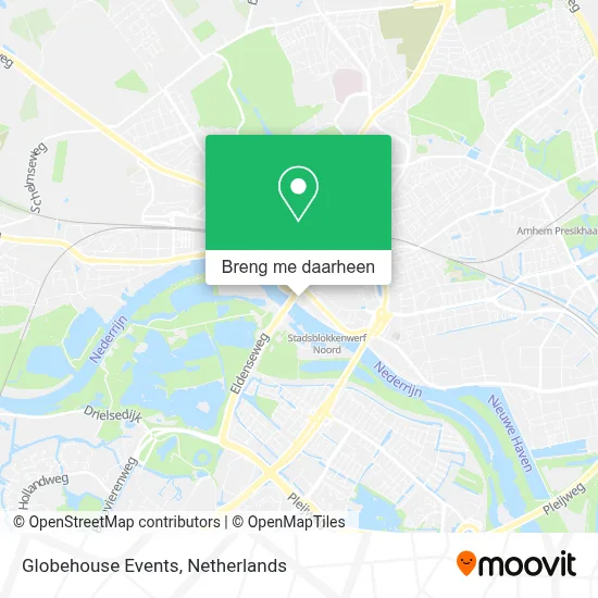 Globehouse Events kaart