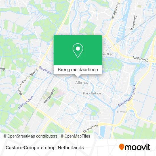 Custom-Computershop kaart
