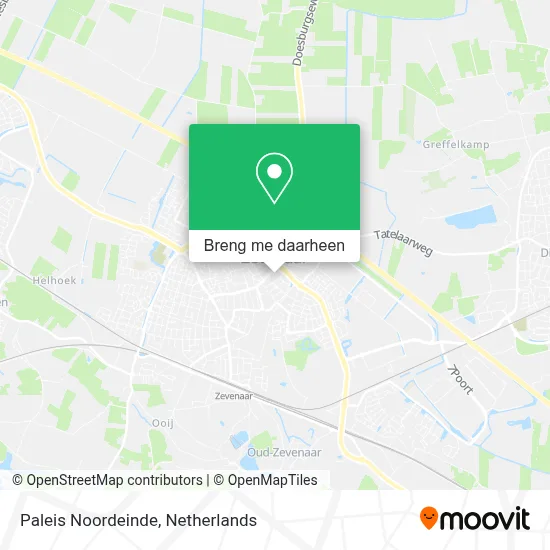 Paleis Noordeinde kaart