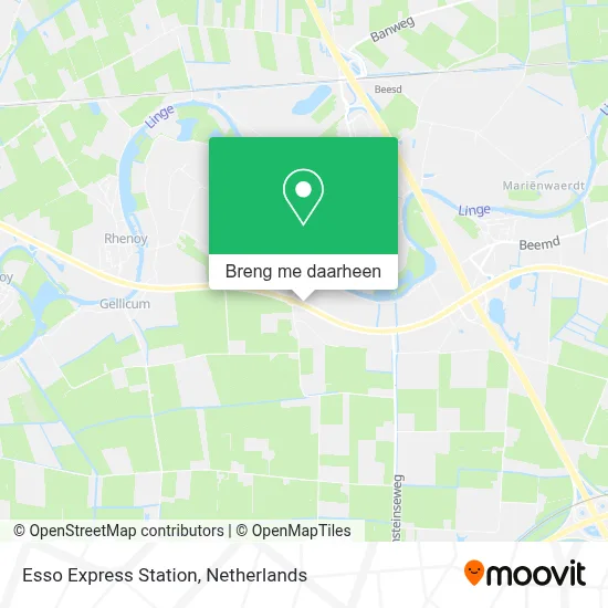 Esso Express Station kaart