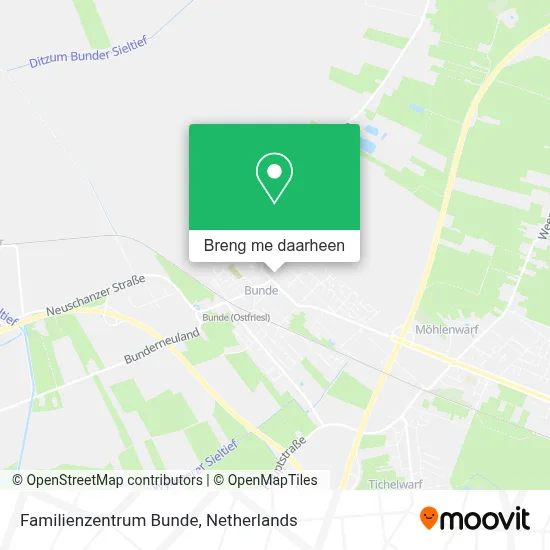 Familienzentrum Bunde kaart