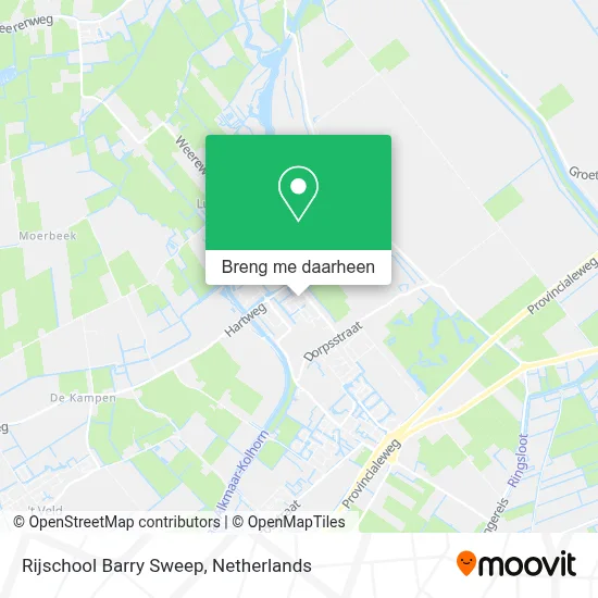 Rijschool Barry Sweep kaart
