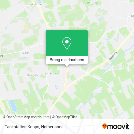 Tankstation Koops kaart