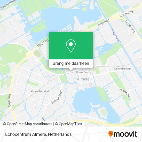 Echocentrum Almere kaart