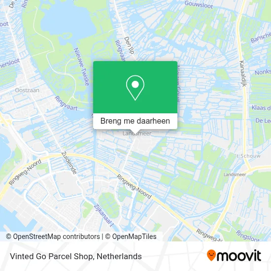 Vinted Go Parcel Shop kaart