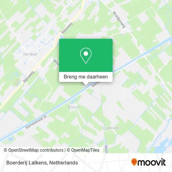 Boerderij Lalkens kaart