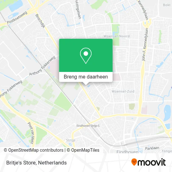 Britje's Store kaart