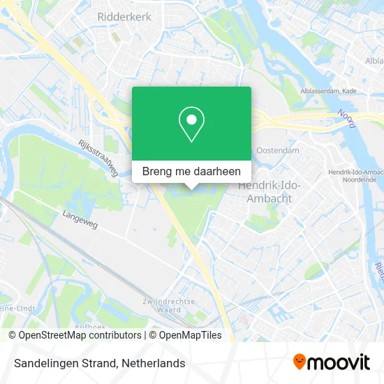 Sandelingen Strand kaart
