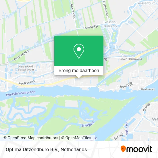 Optima Uitzendburo B.V. kaart