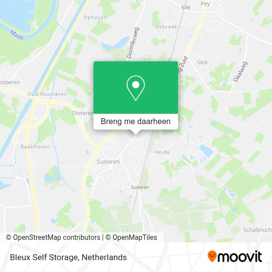 Bleux Self Storage kaart