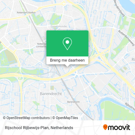 Rijschool Rijbewijs-Plan kaart