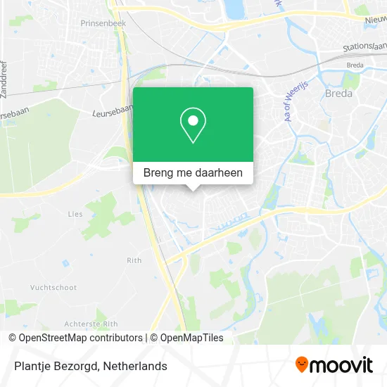 Plantje Bezorgd kaart